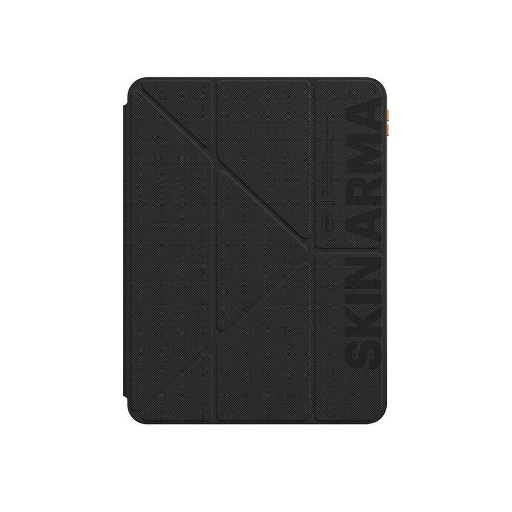 Apple iPad Pro 11 2025 M5 Kılıf SkinArma Kabartma Baskı Tasarımlı 360 Tam Koruma Arkası Şeffaf Standlı Gamma Kılıf