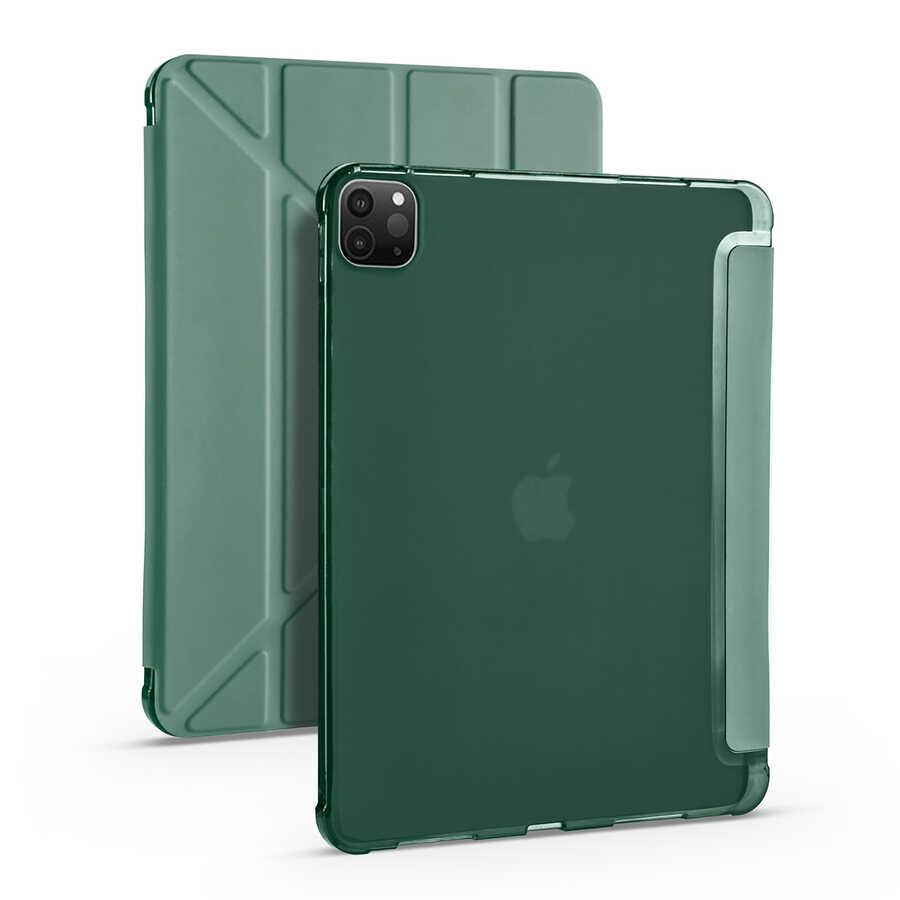 Apple iPad Pro 12.9 2022 M2 Kılıf Zore Tri Folding Kalem Bölmeli Standlı Kılıf
