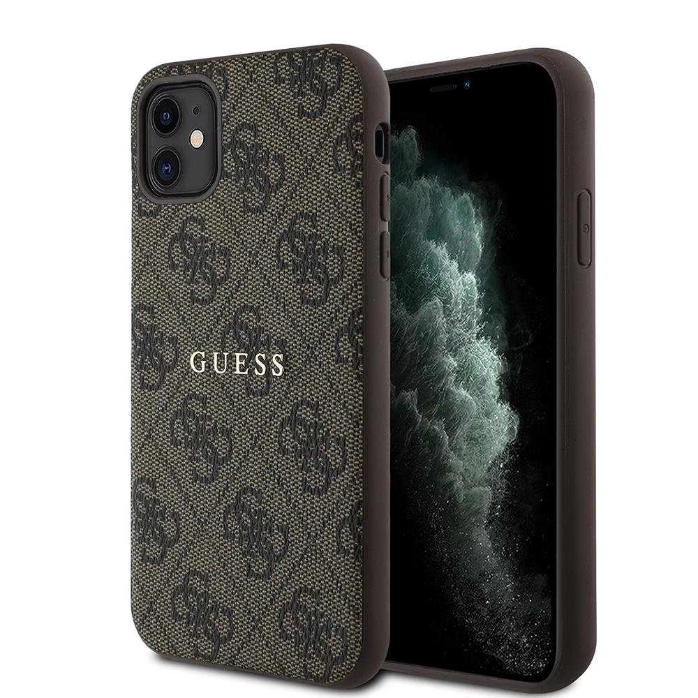 Apple iPhone 11 Kılıf Guess Orjinal Lisanslı 4G Desen Yazı Logolu Kapak