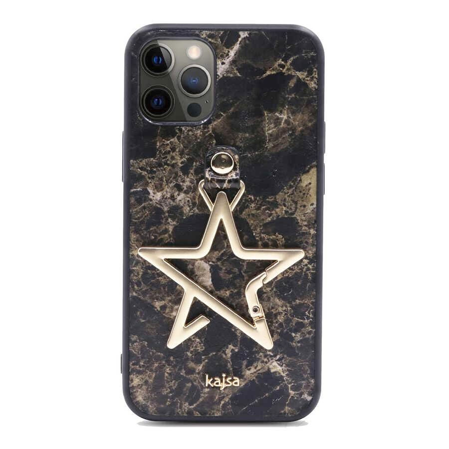 Apple iPhone 12 Pro Max Kılıf Kajsa Starry Serisi Marble Kapak