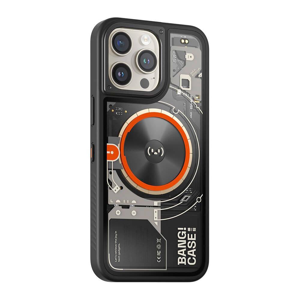 Apple iPhone 14 Pro Kılıf Özelleştirilebilir 3 Fonksiyonlu Bluetooth Bağlantılı Bitmo Lab Bangcase Akıllı M-safe Kapak