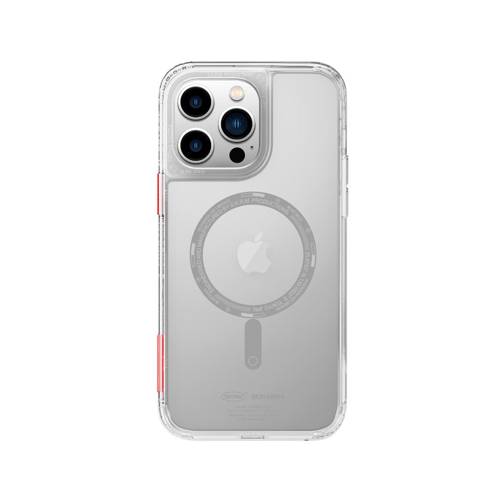 Apple iPhone 14 Pro Kılıf SkinArma Şeffaf Airbag Tasarımlı M-safe Şarj Özellikli Saido Kapak