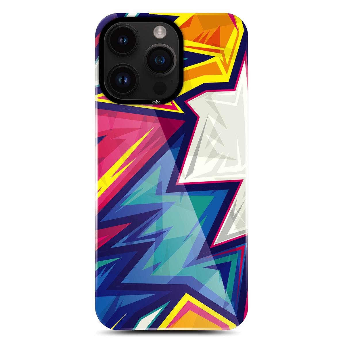 Apple iPhone 14 Pro Max Kılıf HD Desenli Kajsa Shield Plus Grafiti Serisi Kapak
