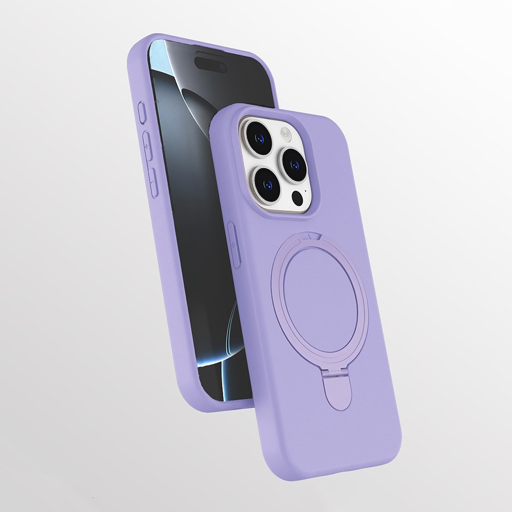 Apple iPhone 14 Pro Max Kılıf M-safe Şarj Özellikli Standlı Zore Samara Kapak