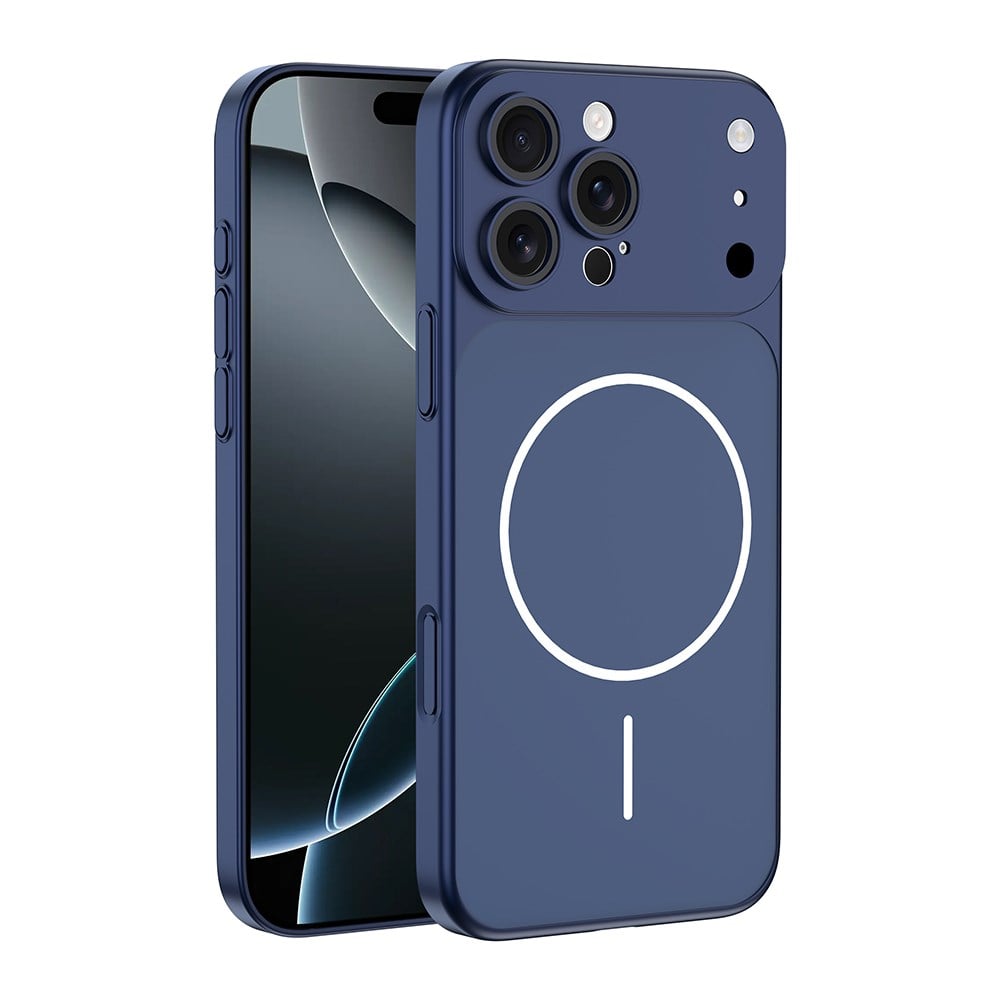 Apple iPhone 14 Pro Max Kılıf Zore M-Safe Şarj Özellikli Kamera Korumalı Spark Kapak