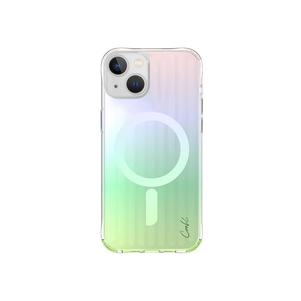 Apple iPhone 15 Kılıf M-safe Şarj Özellikli Parlayan Arka Yüzey Coehl Linear Kapak