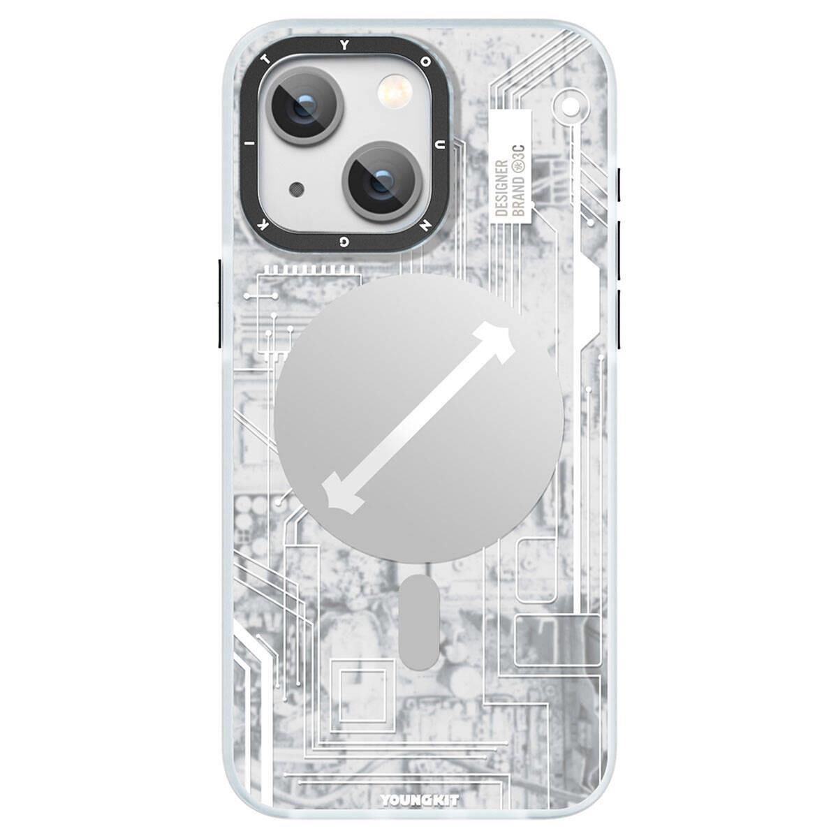 Apple iPhone 15 Plus Kılıf M-safe Şarj Özellikli YoungKit Technology Serisi Kapak