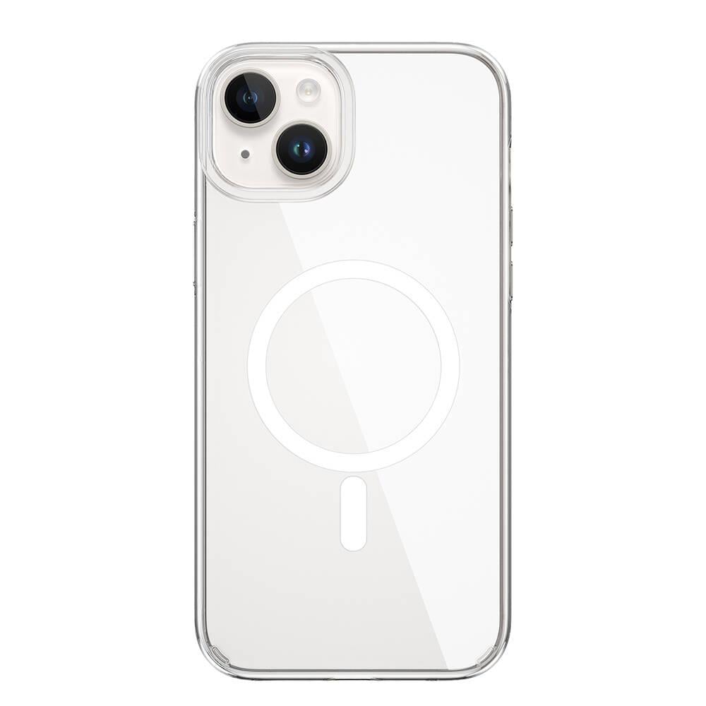 Apple iPhone 15 Plus Kılıf Wiwu BC-022 M-safe Şarj Özellikli Şeffaf Transparan Kapak