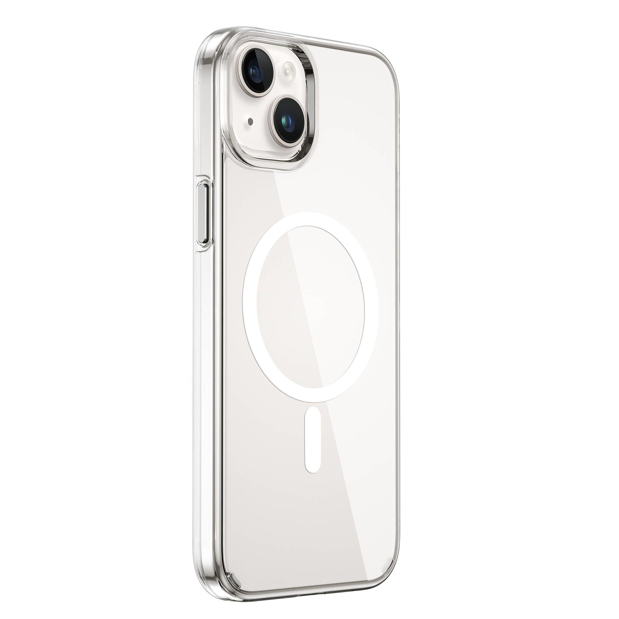 Apple iPhone 15 Plus Kılıf Wiwu FYY-014 M-safe Şarj Özellikli Şeffaf Kapak