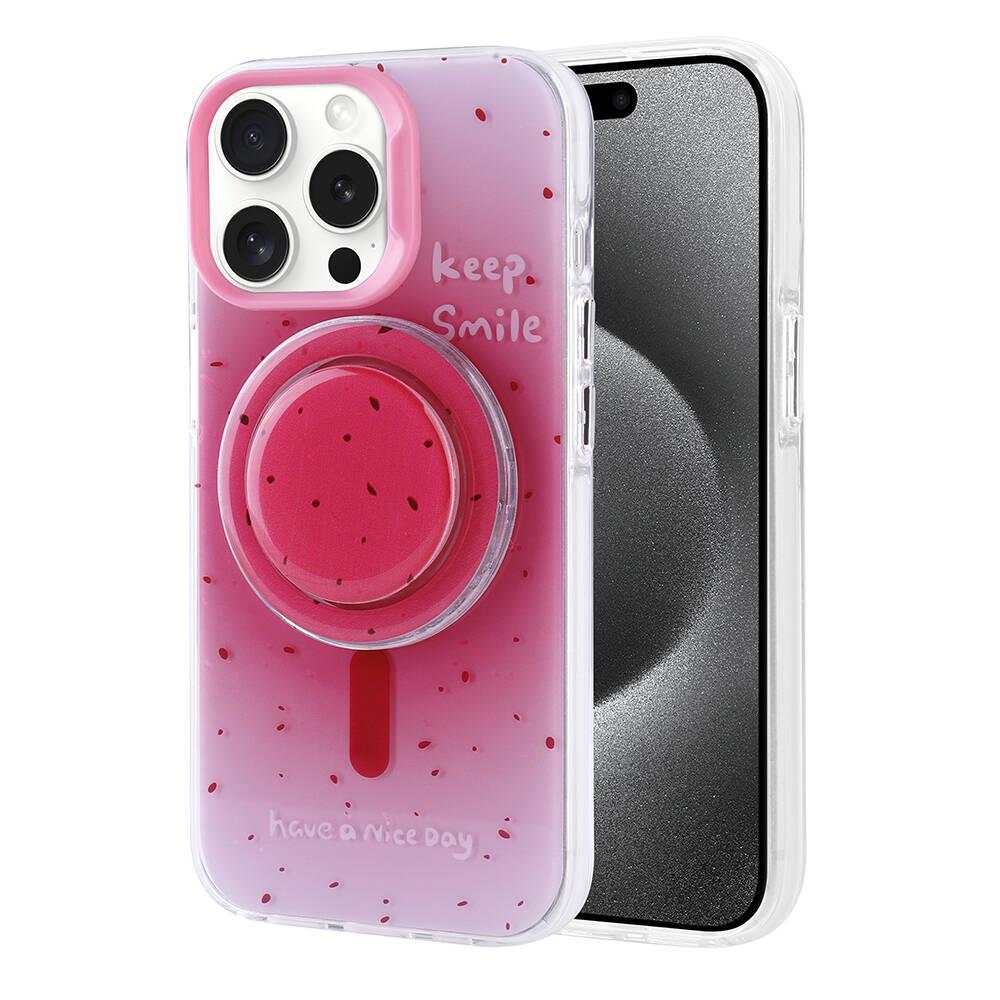 Apple iPhone 15 Pro Kılıf M-safe Şarj Özellikli Soft Arka Yüzey Askı İpli Coehl Muse Kapak