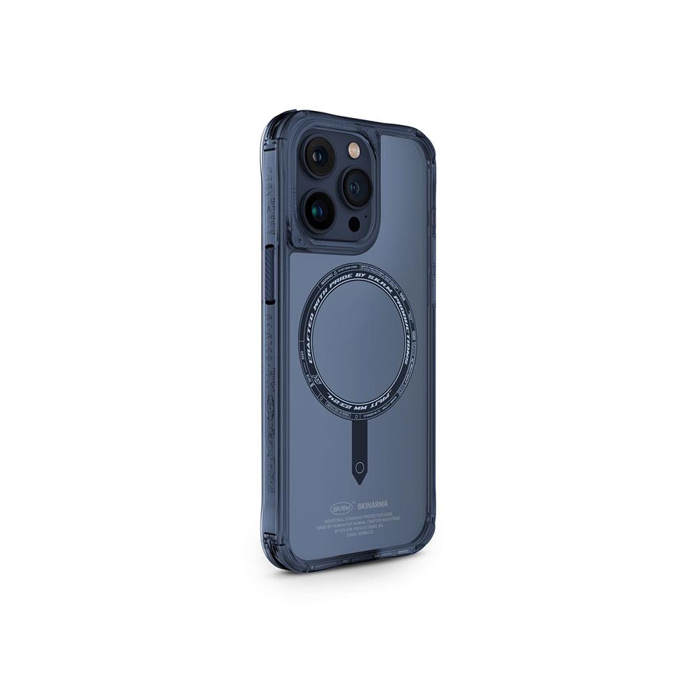 Apple iPhone 15 Pro Kılıf SkinArma Şeffaf Airbag Tasarımlı M-safe Şarj Özellikli Saido Kapak