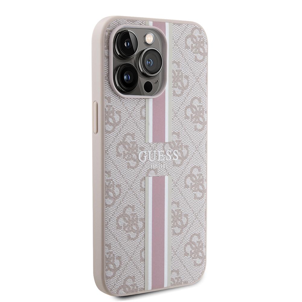Apple iPhone 15 Pro Max Kılıf Guess Orjinal Lisanslı Yazı Logolu Glitter Glossy Script Kapak