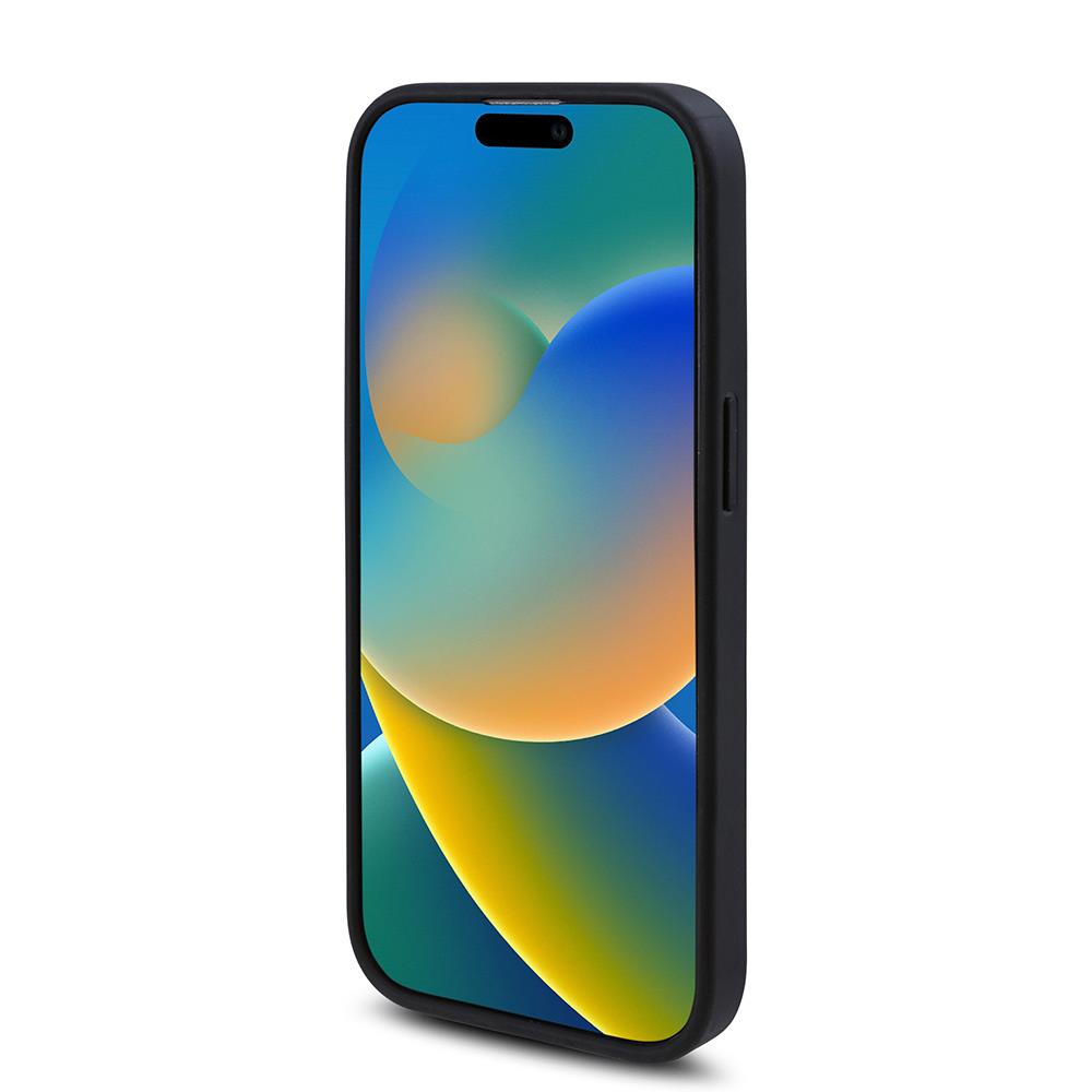 Apple iPhone 15 Pro Max Kılıf Guess Orjinal Lisanslı Yazı Logolu Mirror Disco Kapak