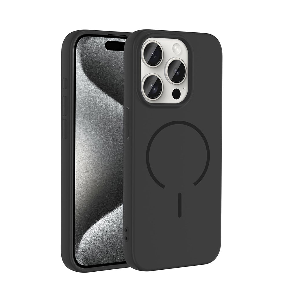 Apple iPhone 15 Pro Max Kılıf M-safe Şarj Özellikli Zore Meta Kapak