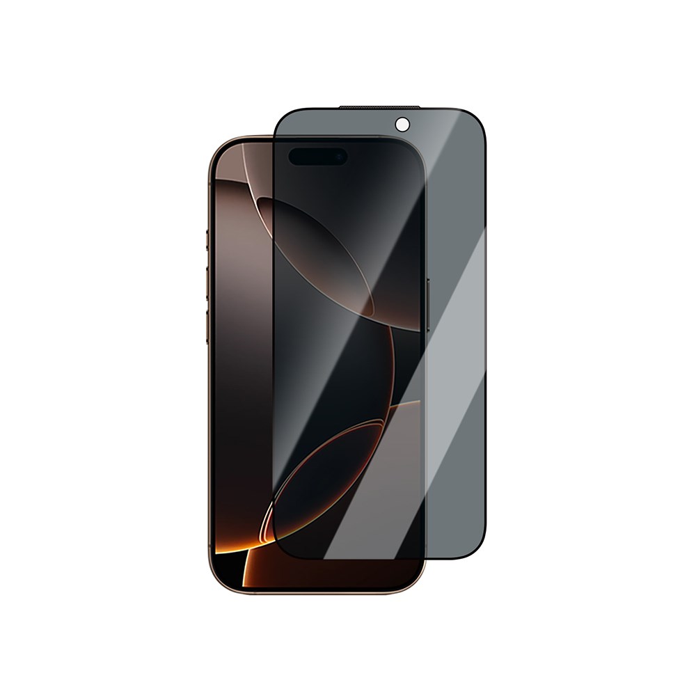 Apple iPhone 16 CaseWorld Applicator Serisi 2.5D Eyesafe Mavi Işık Teknolojili 0.33mm Privacy Temperli Cam Ekran Koruyucu + Uygulama Aparatı