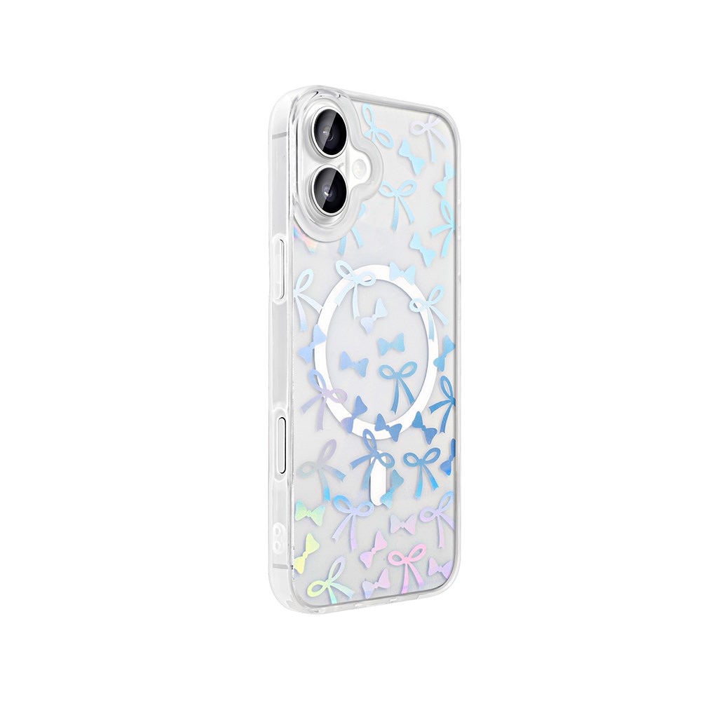 Apple iPhone 16 Kılıf M-safe Şarj Özellikli Airbag Tasarımlı Raptic Clear Serisi Şeffaf Kapak