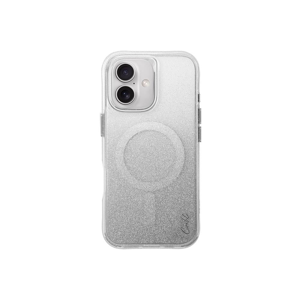 Apple iPhone 16 Kılıf M-safe Şarj Özellikli Simli Arka Yüzey Askı Aparatlı Coehl Lumino Kapak