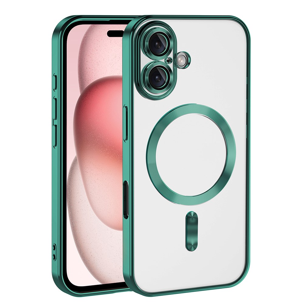 Apple iPhone 16 Plus Kılıf Kamera Korumalı M-safe Wireless Şarj Özellikli Zore Demre Kapak
