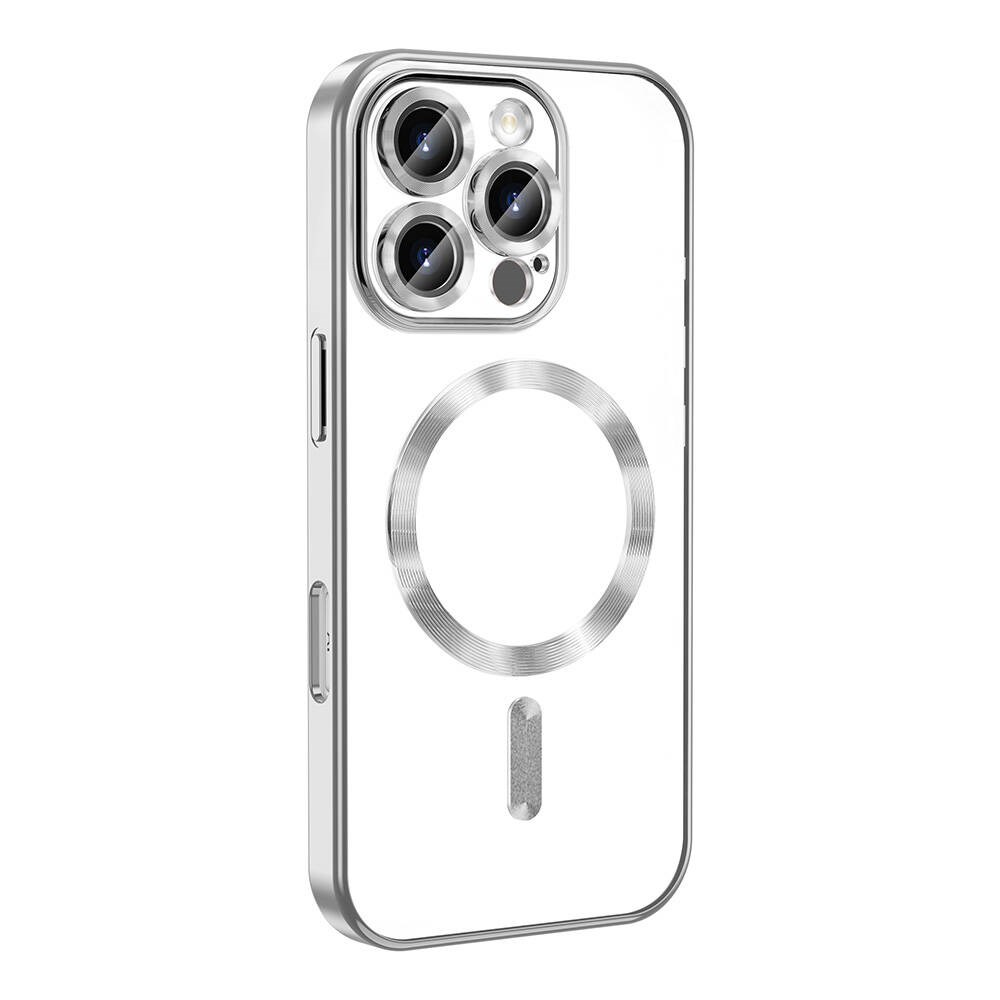 Apple iPhone 16 Pro Kılıf Kamera Korumalı Simli Lüks Zore Koton Kapak