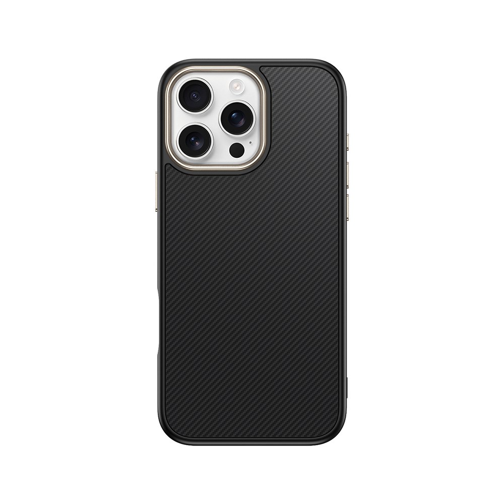 Apple iPhone 16 Pro Kılıf M-safe Şarj Özellikli Karbon Fiber Görünümlü Zore Antina Kapak