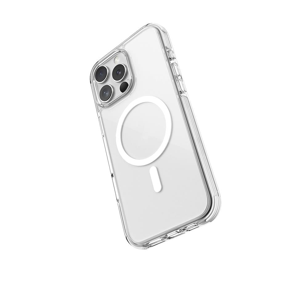 Apple iPhone 16 Pro Kılıf M-safe Şarj Özellikli Airbag Tasarımlı Raptic Clear Serisi Şeffaf Kapak