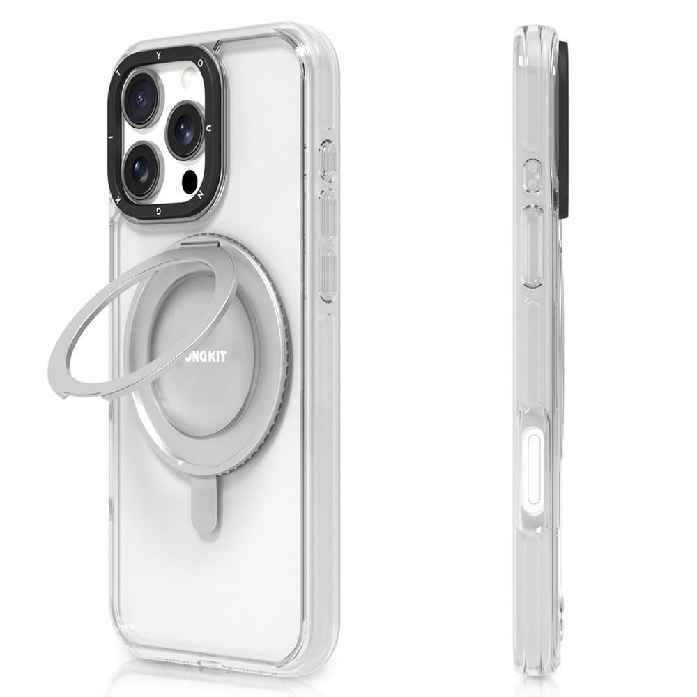 Apple iPhone 16 Pro Kılıf M-safe Şarj Özellikli Parmak Ring Standlı Youngkit Pivot Serisi Kapak