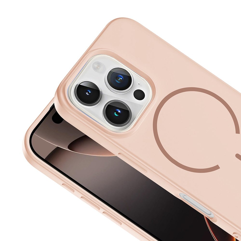 Apple iPhone 16 Pro Kılıf M-safe Şarj Özellikli PU Deri Zore Adora Kapak