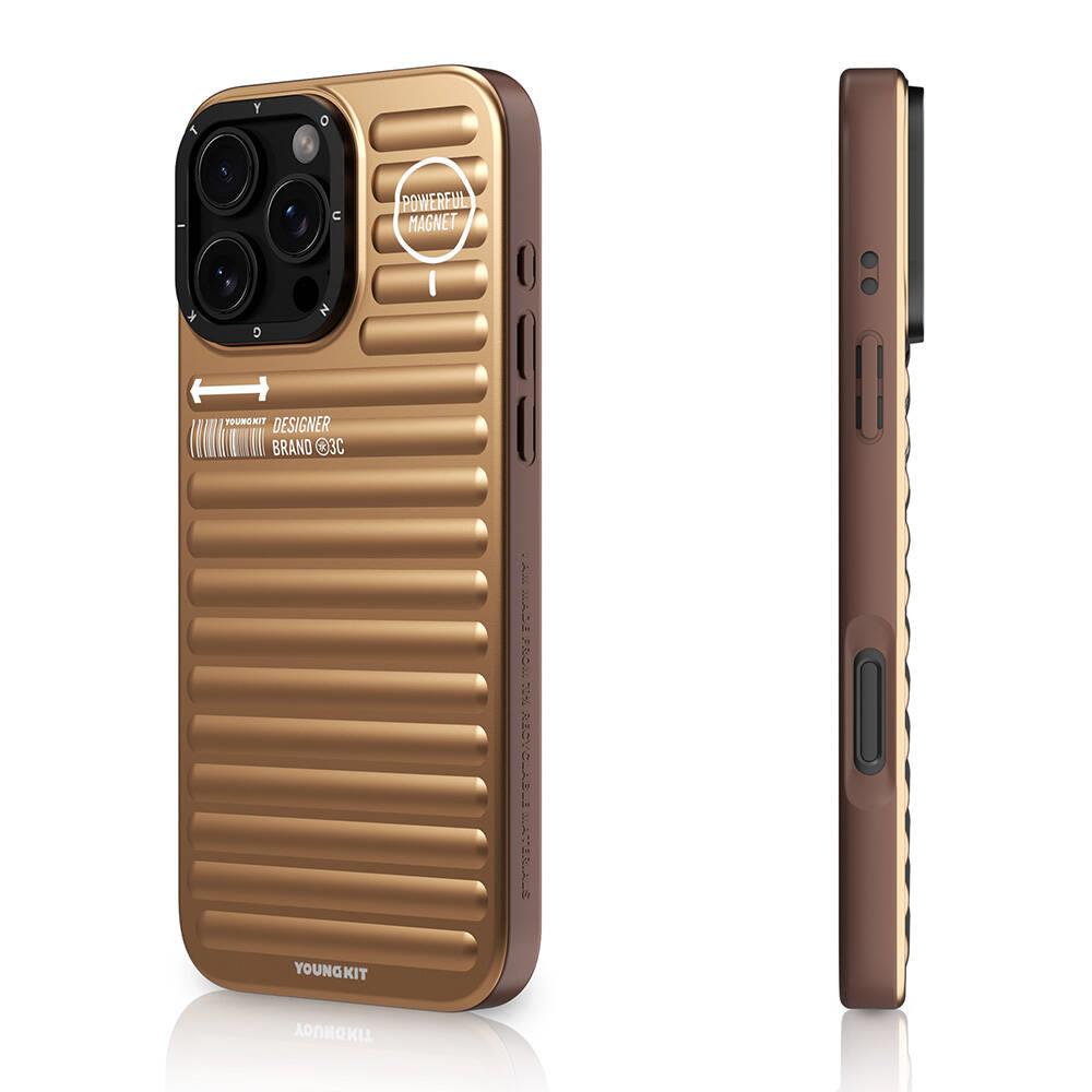 Apple iPhone 16 Pro M-safe Şarj Özellikli Kılıf Mat Renkli Tasarım Youngkit Original Serisi Kapak