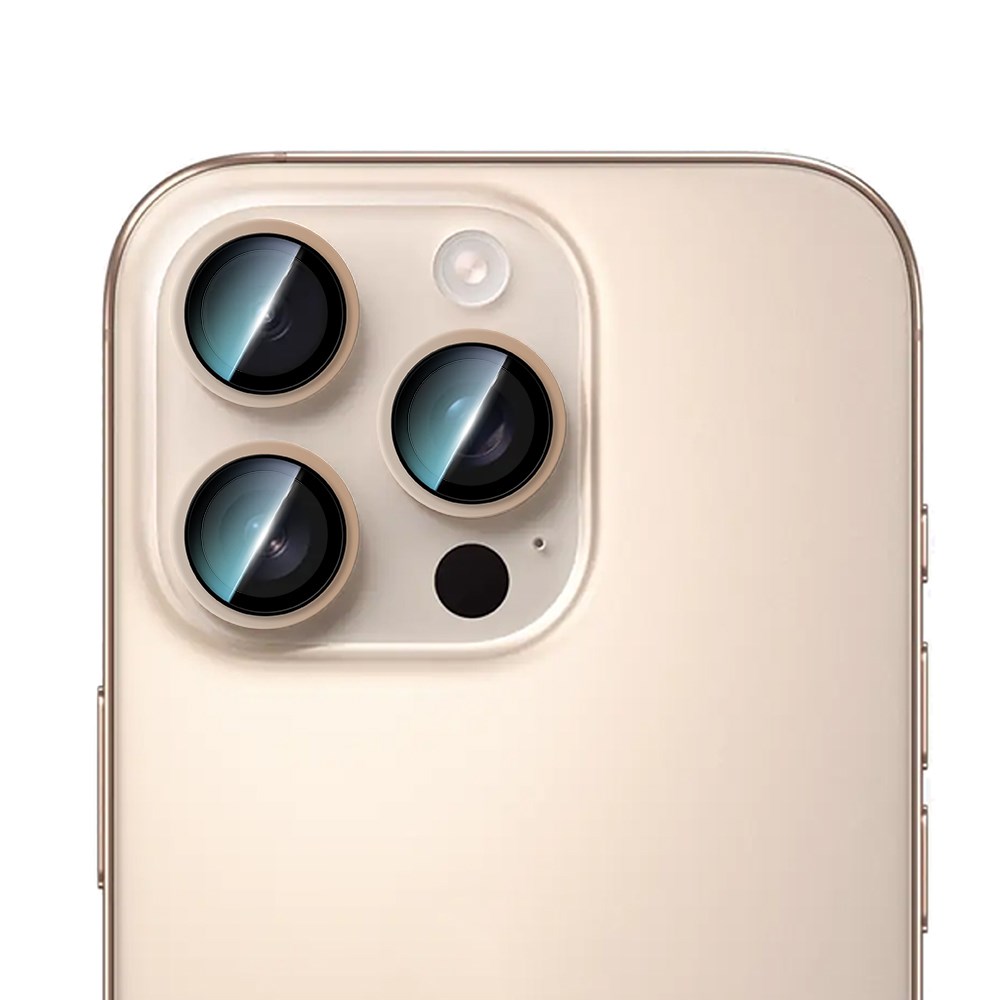 Apple iPhone 16 Pro Max CaseWorld Alloy Two-Color Serisi Lens Koruyucu