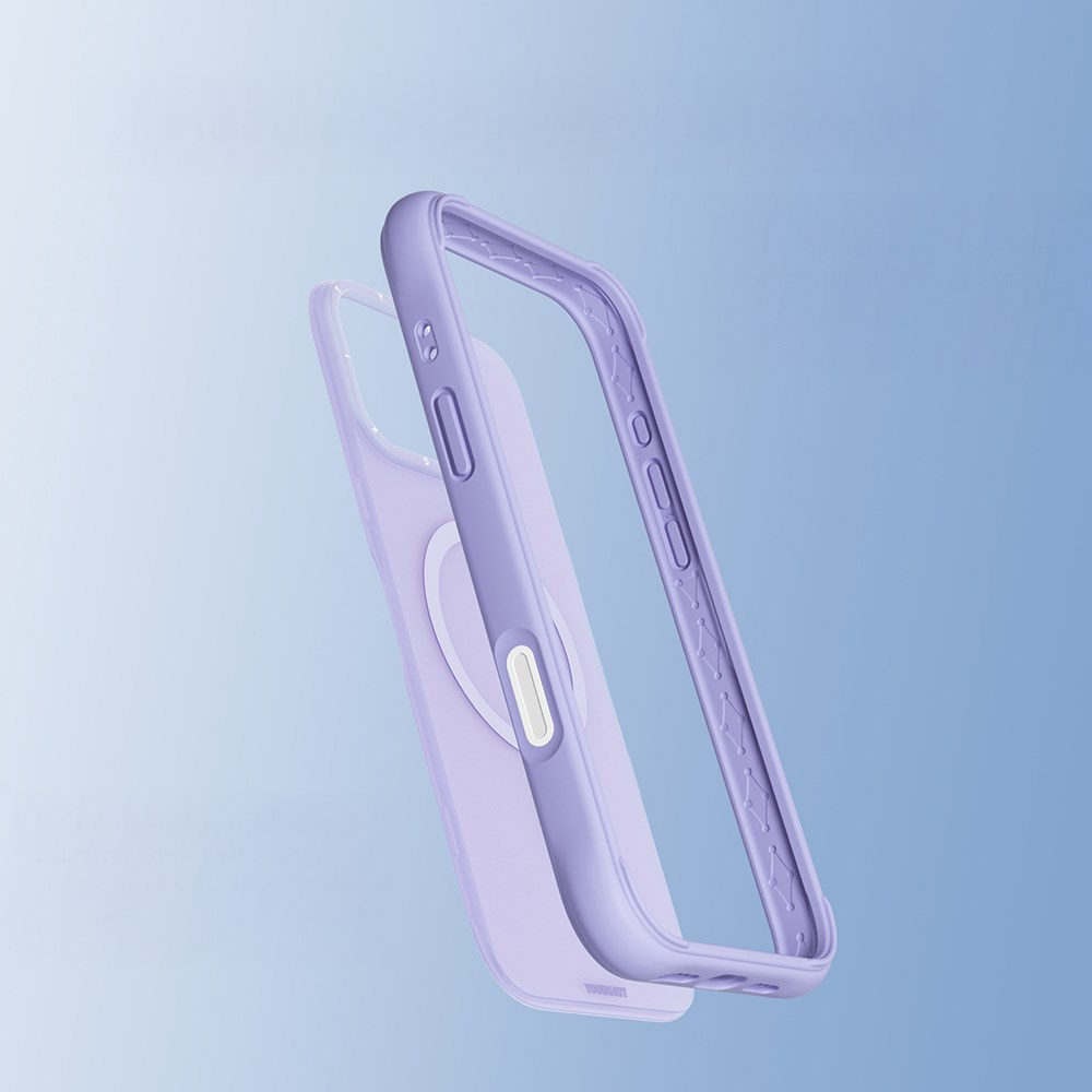 Apple iPhone 16 Pro Max Kılıf M-Safe Şarj Özellikli Metal Kamera Çerçeveli Zore Edi Silikon Kapak