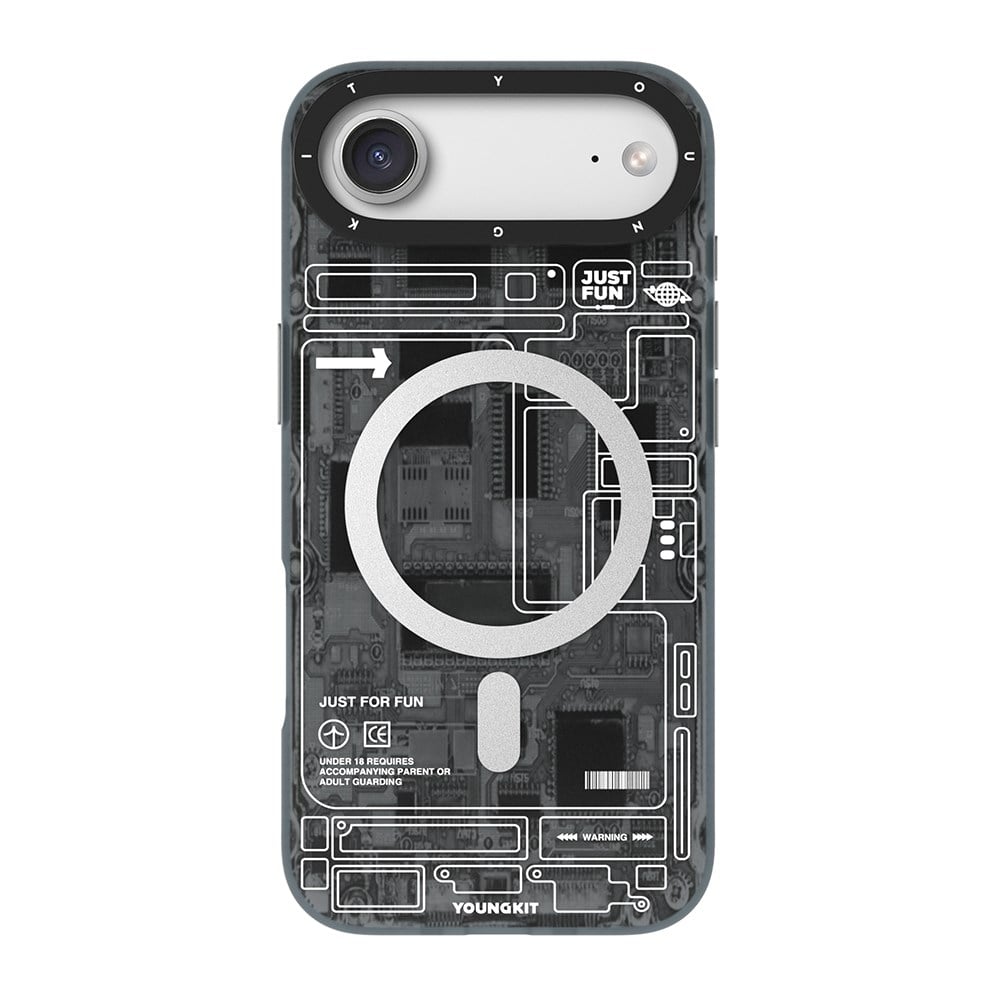 Apple iPhone 17 Air Kılıf M-safe Şarj Özellikli Kamera Denetim Butonlu Youngkit Technology Serisi Kapak