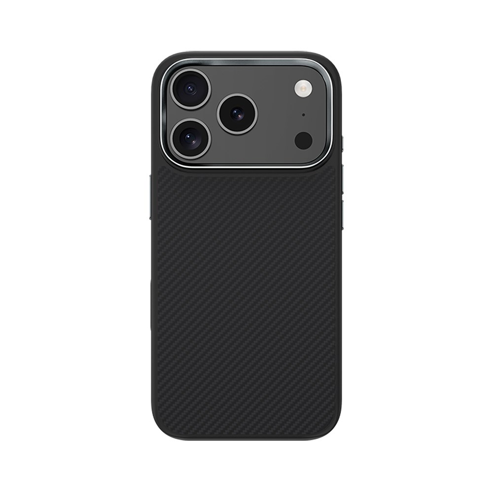 Apple iPhone 17 Pro Kılıf Karbon Fiber M-safe Şarj Özellikli Benks Hybrid ArmorPro 600D Kevlar Kapak