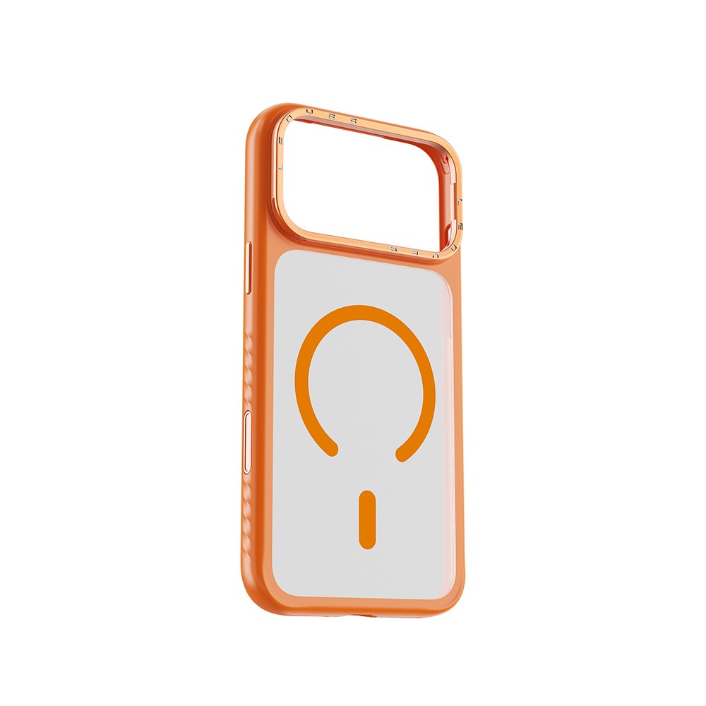 Apple iPhone 17 Pro Kılıf M-safe Şarj Özellikli Metal Kamera Standlı Lenyes CK226 PC Kapak