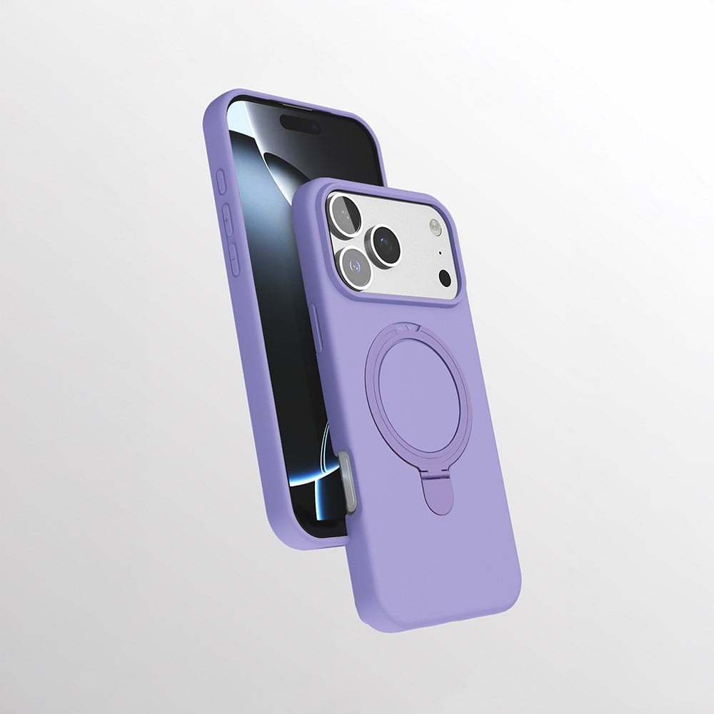 Apple iPhone 17 Pro Max Kılıf M-safe Şarj Özellikli Standlı Zore Samara Kapak