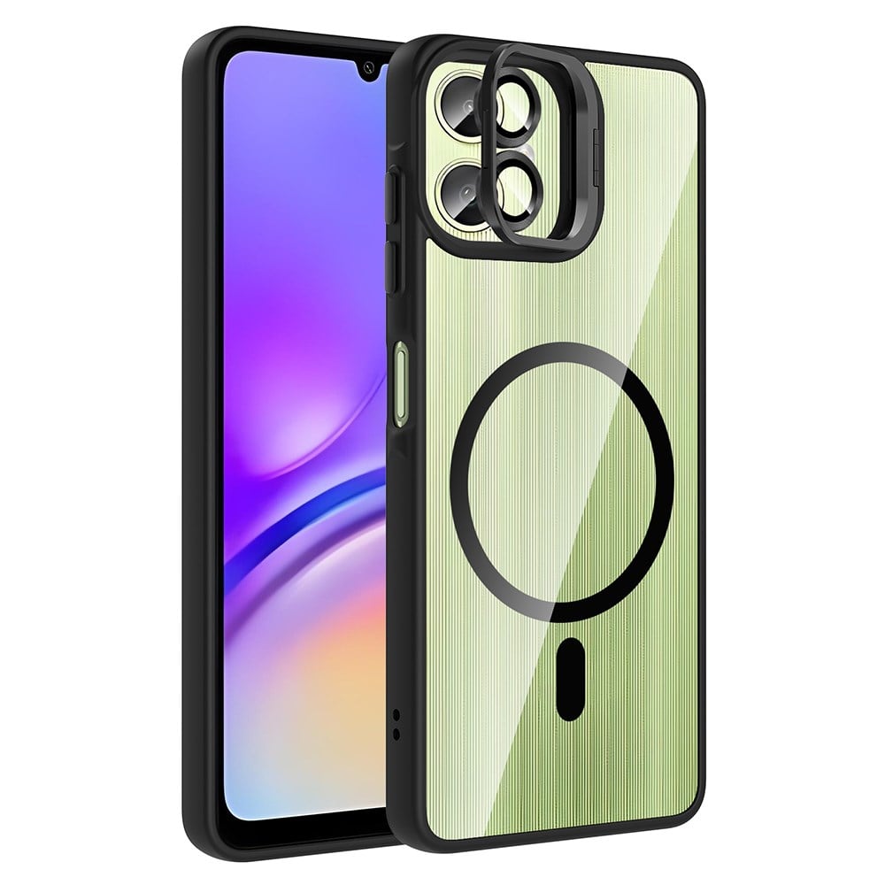 Galaxy A07 Kılıf Standlı ve Kamera Lens Hediyeli Zore Etro Kapak