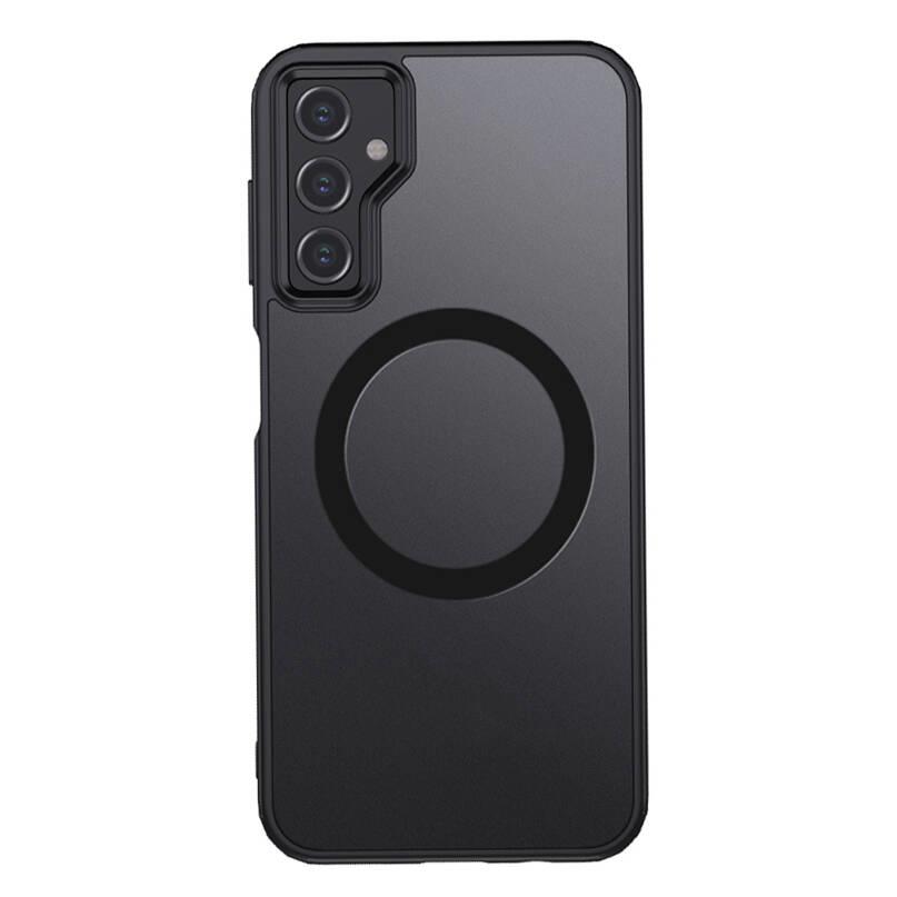 Galaxy S23 FE Kılıf Sert PC Arka Yüzey Wireless Şarj Özellikli Zore Flet M-safe Kapak