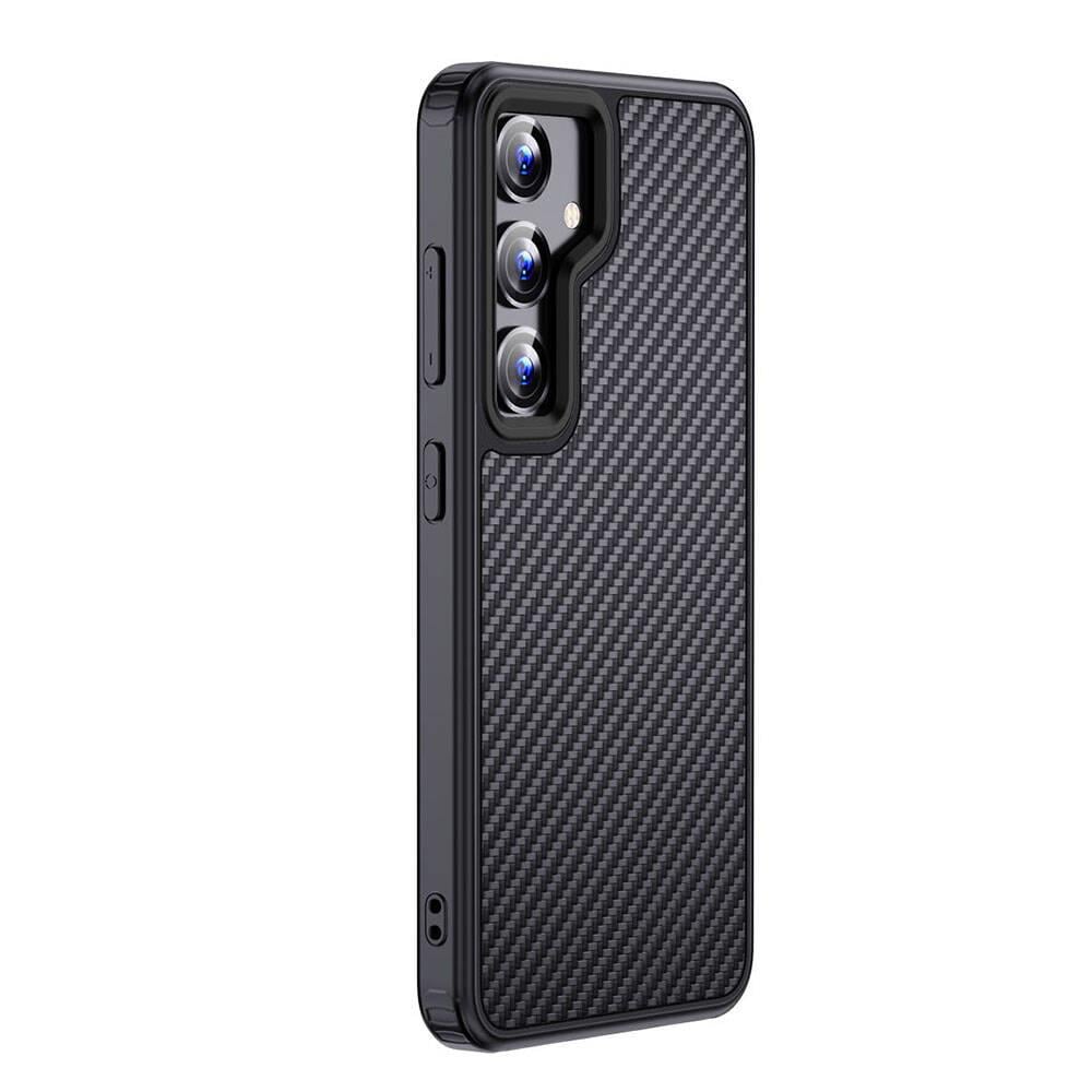 Galaxy S24 Plus Kılıf Aramid Karbon Fiber M-safe Özellikli Wlons Radison Kapak
