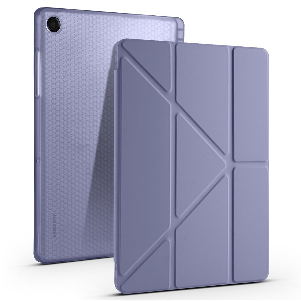 Galaxy Tab A11 Plus Kılıf Zore Tri Folding Kalem Bölmeli Standlı Kılıf