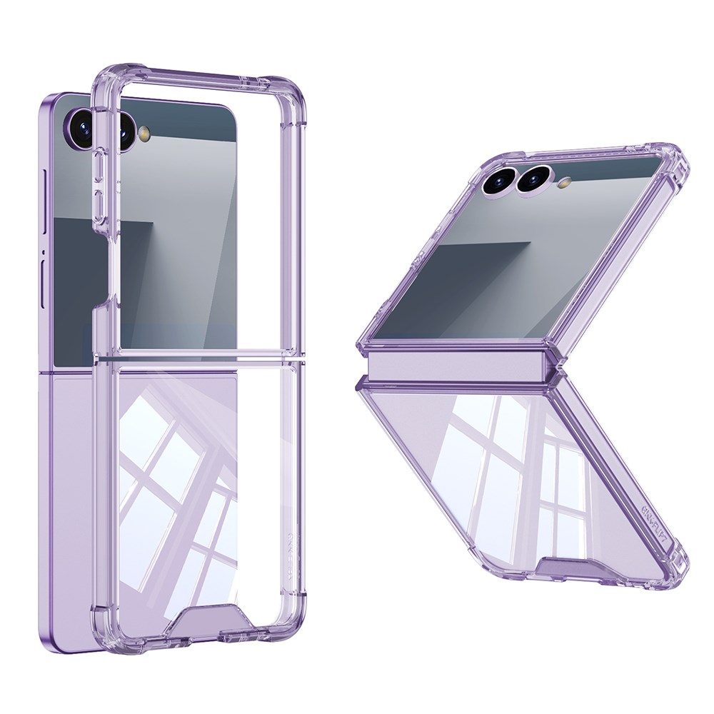 Galaxy Z Flip 7 Kılıf Zore Full Camlı Kıpta Kapak