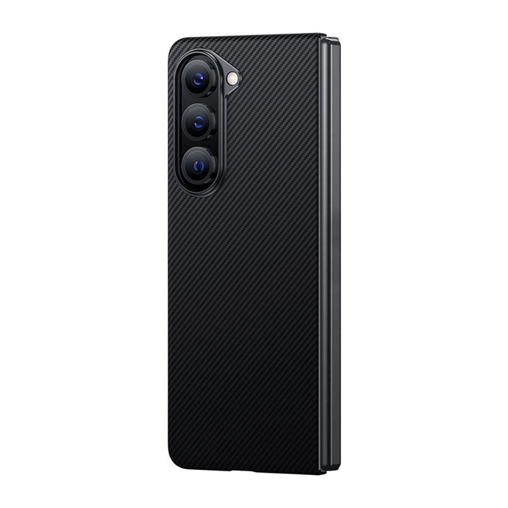Galaxy Z Fold 5 Kılıf M-safe Özellikli Karbon Fiber Benks Essential 600D Kevlar Kapak
