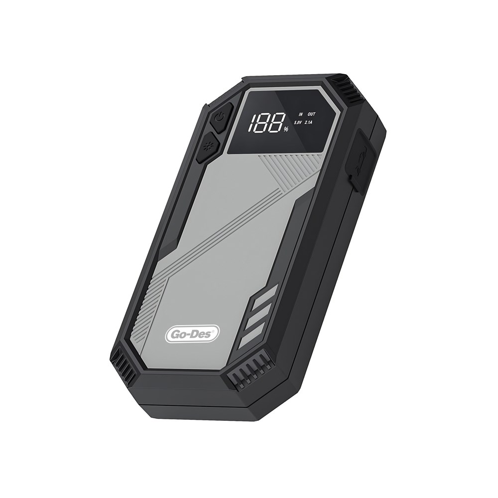 Go Des GD-B635 LED Işıklı Araç Akü Acil Durum Takviye Güç Kaynağı 12V