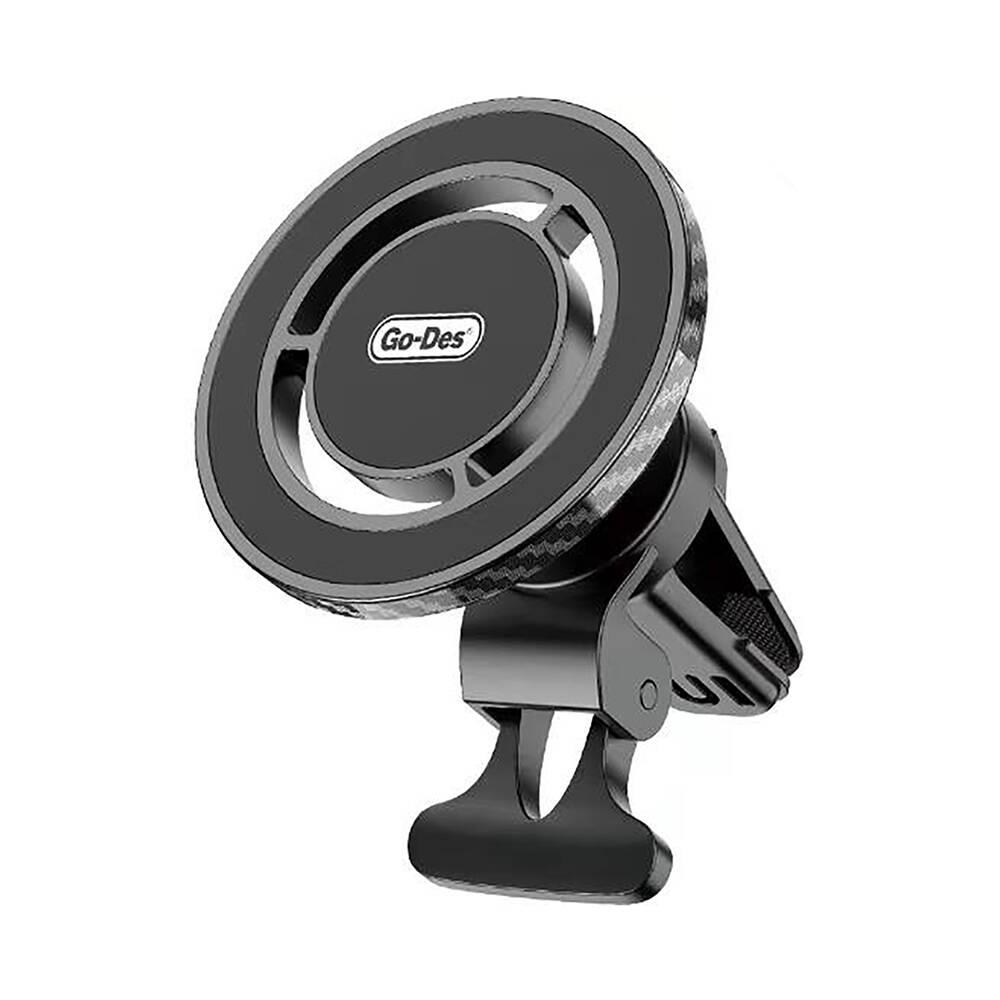 Go Des GD-HD911 M-safe Magnetik Özellikli 360° Dönebilen Havalandırma ve Düz Zemin Telefon Tutucu