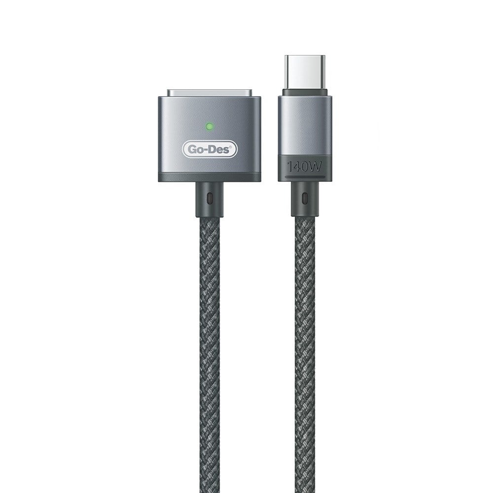 Go Des GD-UC807 Type-C - M-safe 3 Macbook Şarj Kablosu 140W 2 Metre