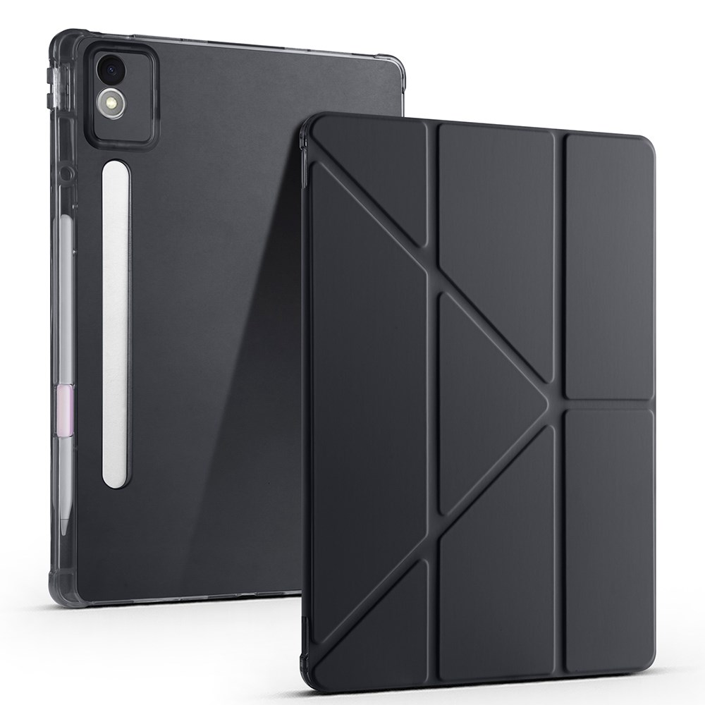 Lenovo Idea Tab Pro 12.7 TB-373FU Kılıf Zore Tri Folding Kalem Bölmeli Standlı Kılıf