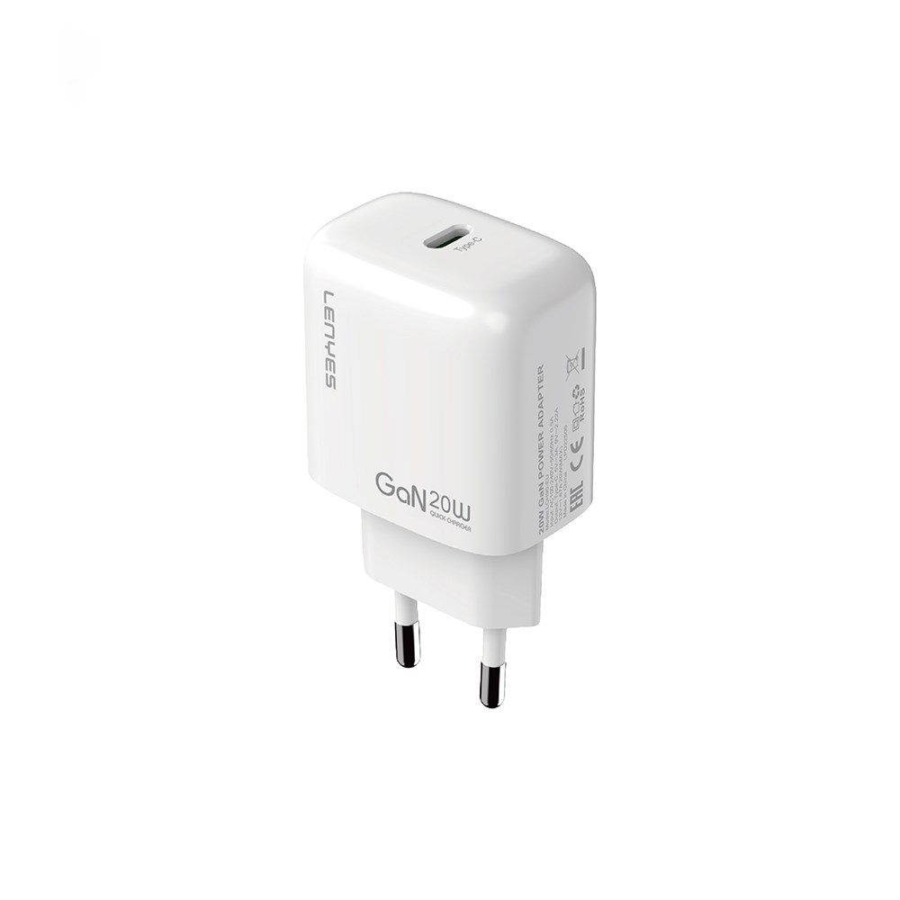 Lenyes LCH90 Type-C GaN Teknolojili PD Hızlı Şarj Özellikli Şarj Başlığı 20W