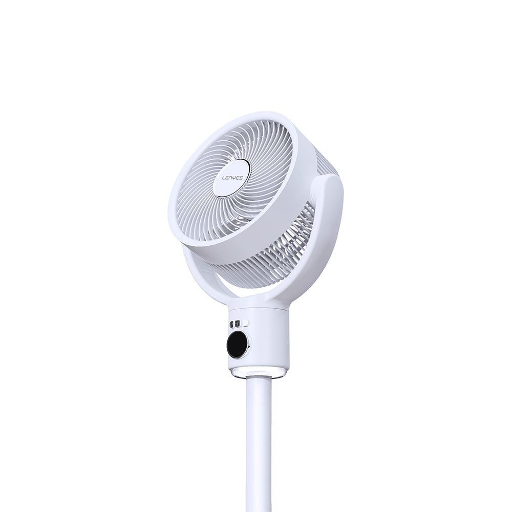 Lenyes LHF10 Dijital LED Göstergeli 5 Kademeli Uzaktan Kumandalı Uzayabilen Gövdeli 10 inç Fan