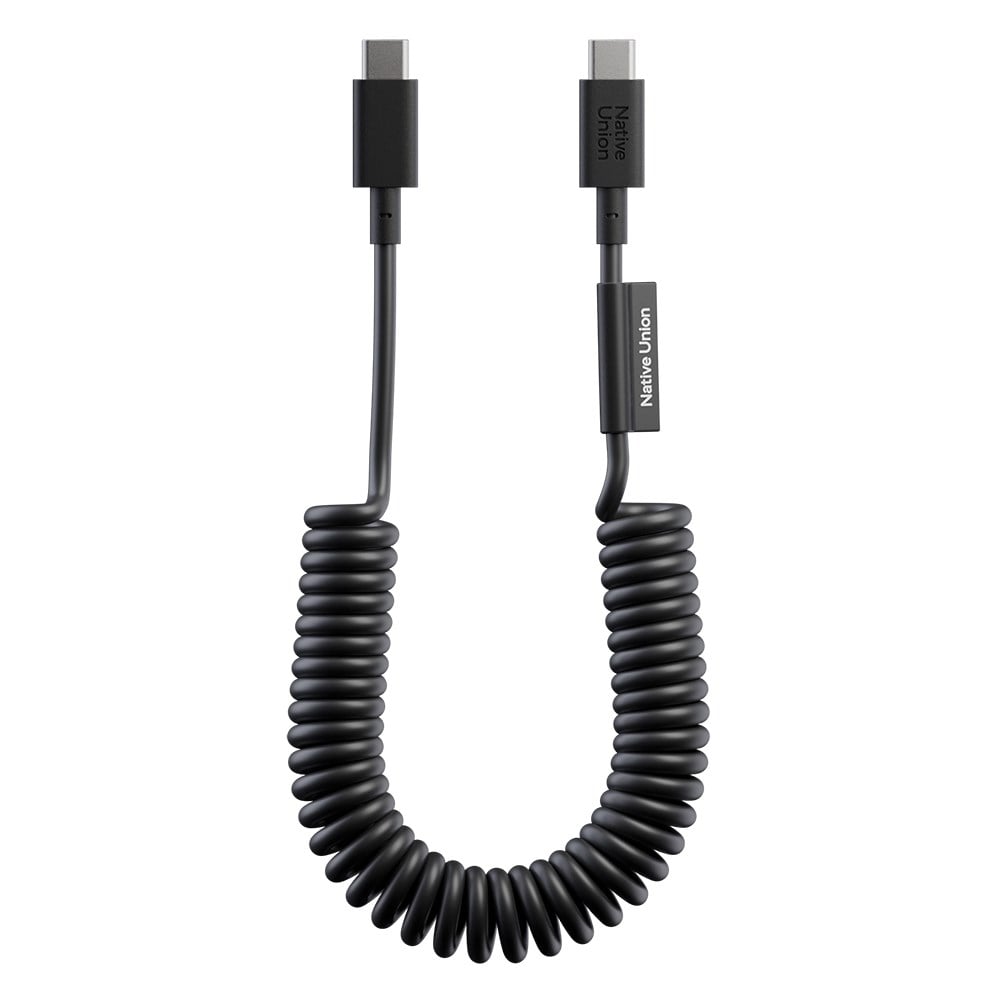 Native Union POP Serisi Type-C to Type-C Spiralli Şarj Kablosu 60W 1.2M