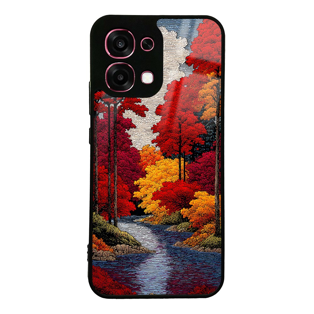 Oppo A6 Pro Kılıf Kamera Korumalı Desenli Zore Lusi Kapak