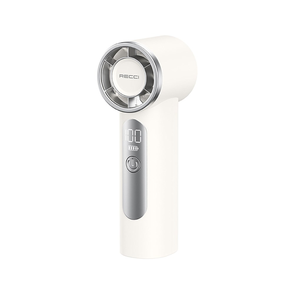 Recci RLS-F07 Dijital LED Göstergeli 6 Kademeli Mini Soğutucu El Fanı