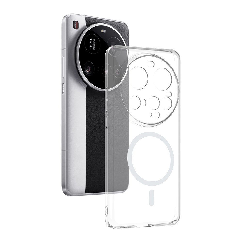 Xiaomi 15 Ultra Kamera Korumalı M-Safe Şarj Özellikli Şeffaf Zore London Sert PC Kapak